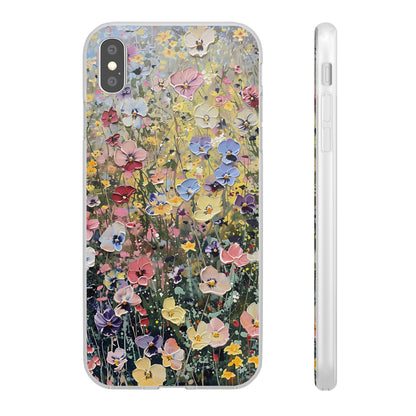 Damien Hirst Inspired Oil on Canvas Flowers | iPhone/Samsung | Slimline Phone Case