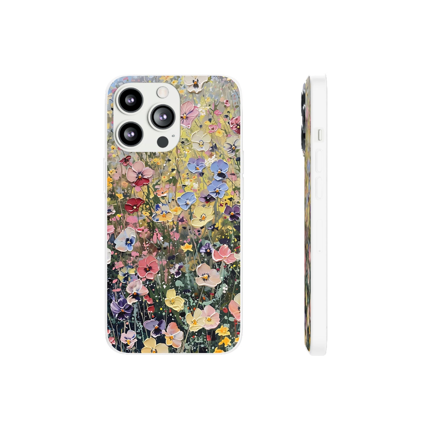 Damien Hirst Inspired Oil on Canvas Flowers | iPhone/Samsung | Slimline Phone Case