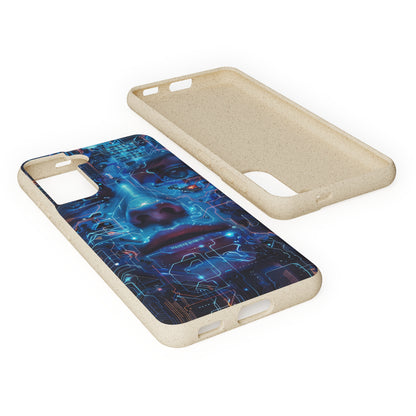 Cyberpunk woman Biodegradable Phone Case | iPhone / Samsung