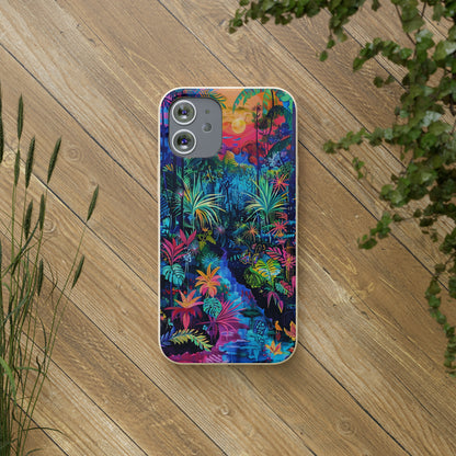 Colourful Rain Forest Biodegradable Phone Case | iPhone / Samsung