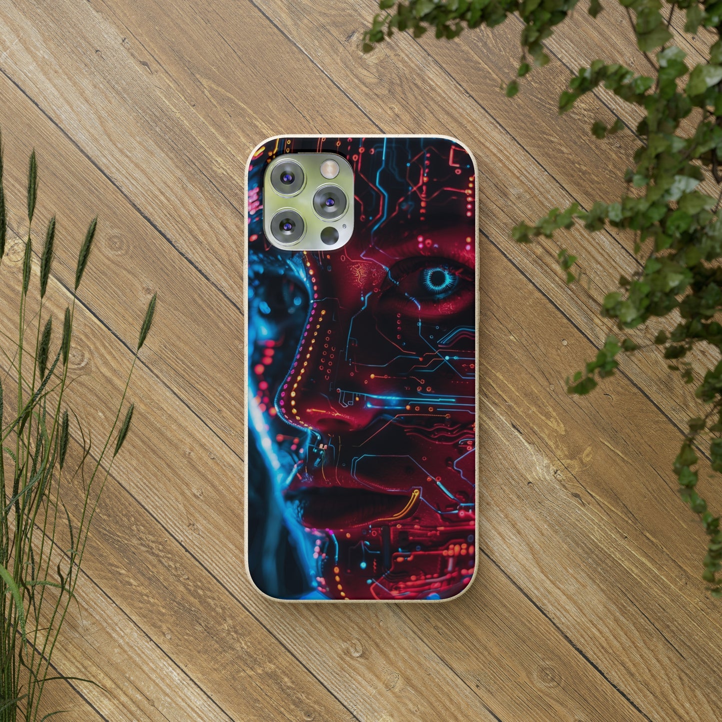 Cyberpunk woman Biodegradable Phone Case | iPhone / Samsung