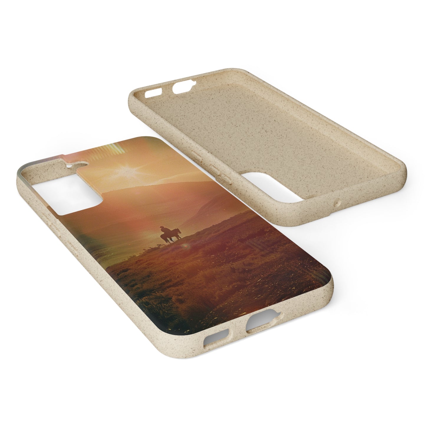 Horse rider cinematic Biodegradable Phone Case | iPhone / Samsung