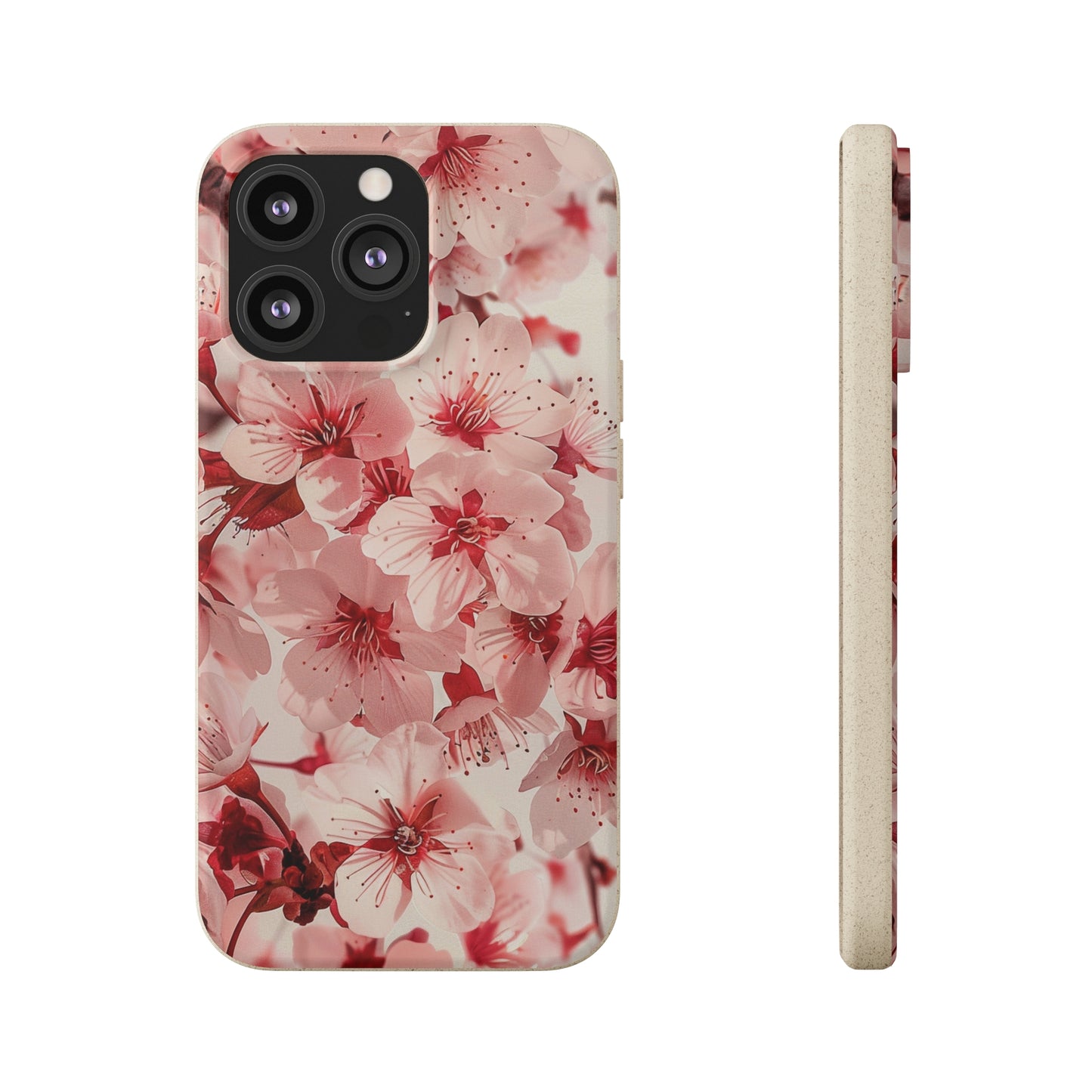 Pink Flowers Biodegradable Phone Case | iPhone / Samsung