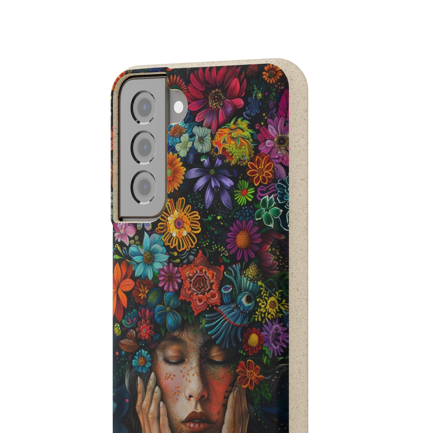 Flower woman Biodegradable Phone Case | iPhone / Samsung