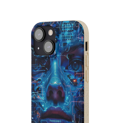 Cyberpunk woman Biodegradable Phone Case | iPhone / Samsung