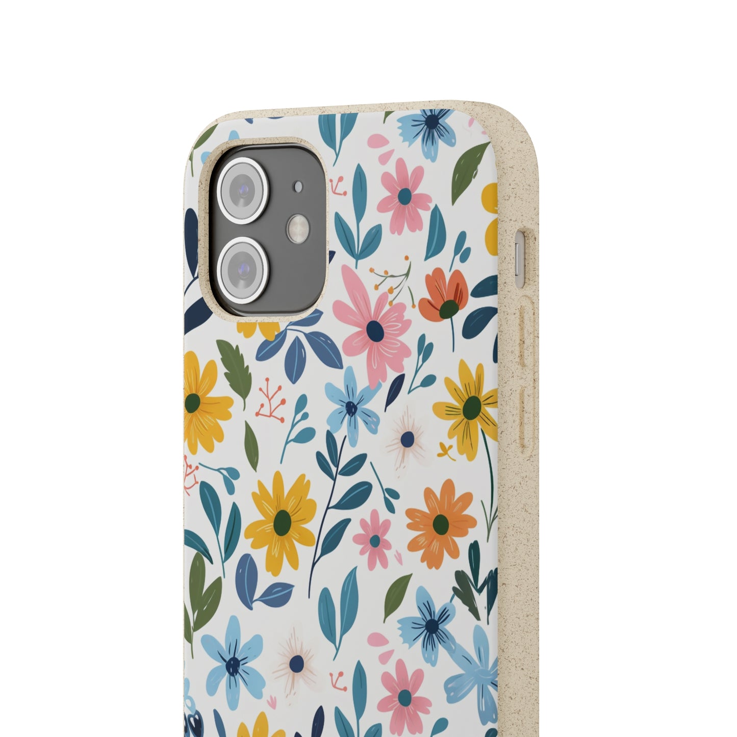 Pastel Flowers Biodegradable Phone Case | iPhone / Samsung