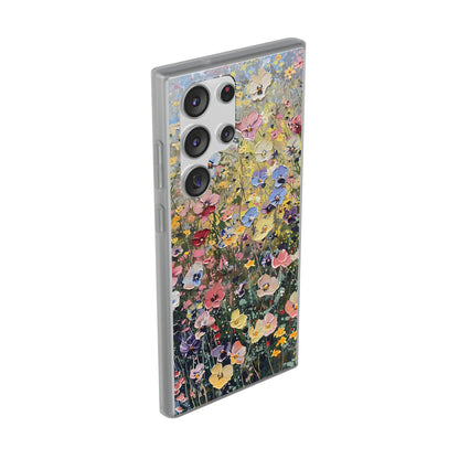 Damien Hirst Inspired Oil on Canvas Flowers | iPhone/Samsung | Slimline Phone Case