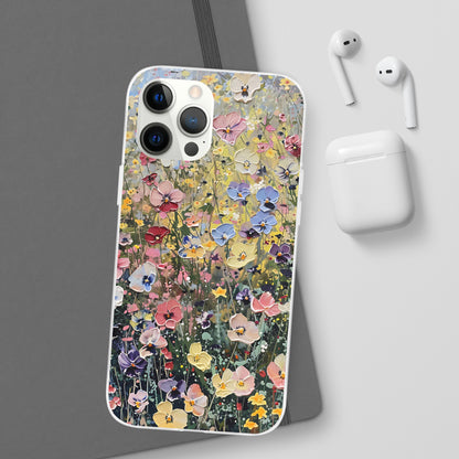 Damien Hirst Inspired Oil on Canvas Flowers | iPhone/Samsung | Slimline Phone Case