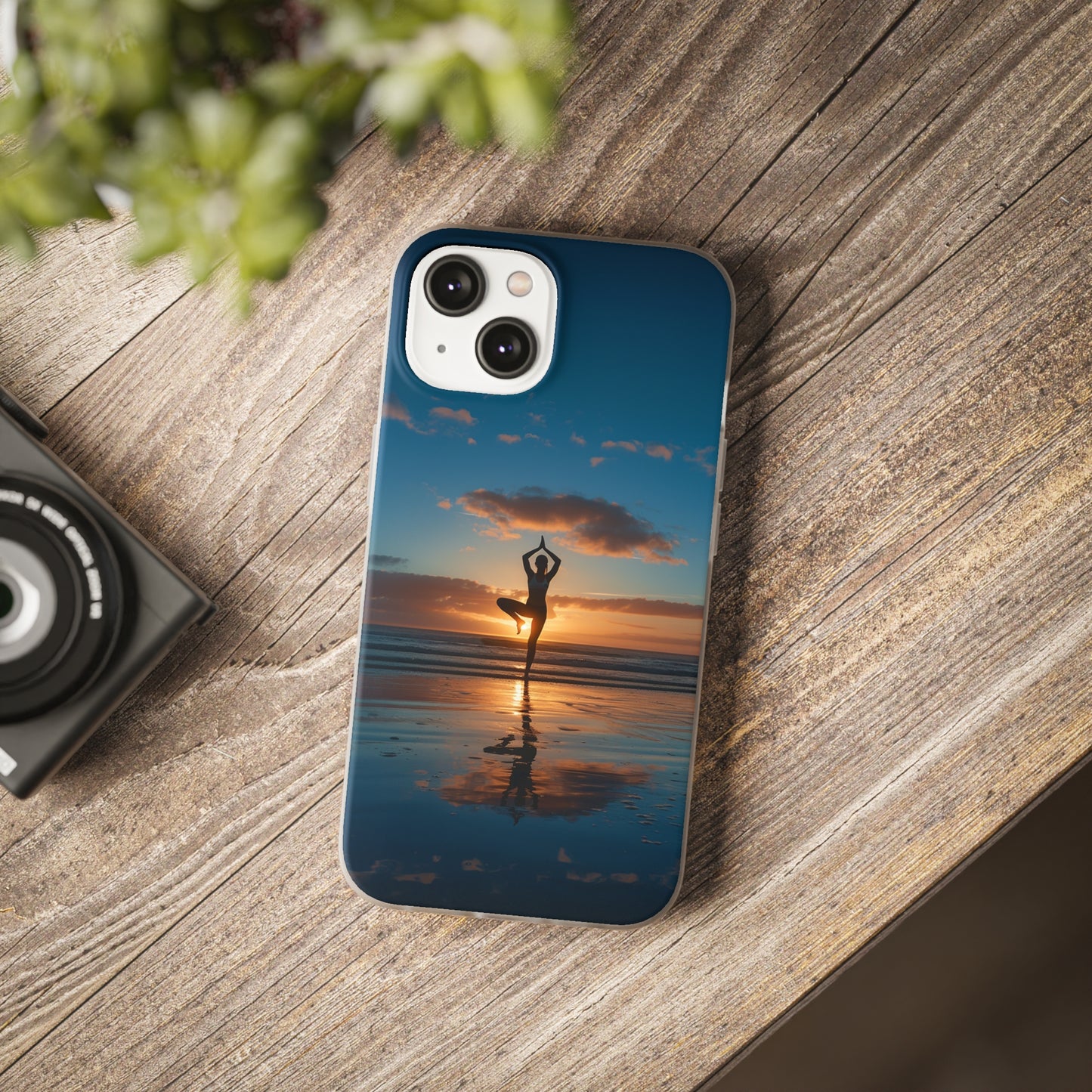 Yoga on the beach Phone Case | iPhone / Samsung