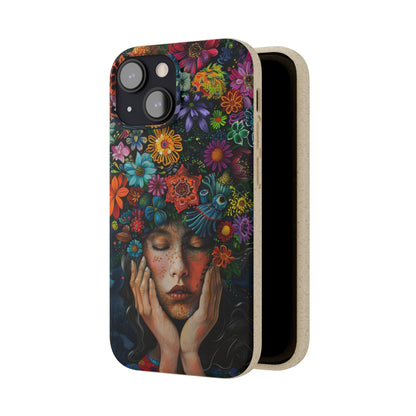 Flower woman Biodegradable Phone Case | iPhone / Samsung