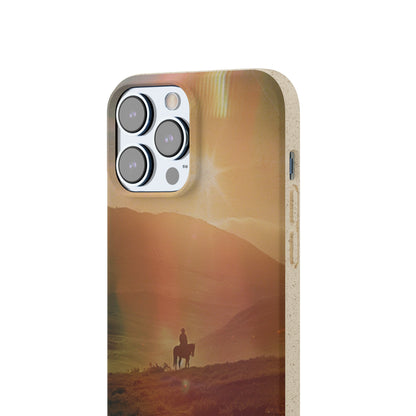 Horse rider cinematic Biodegradable Phone Case | iPhone / Samsung