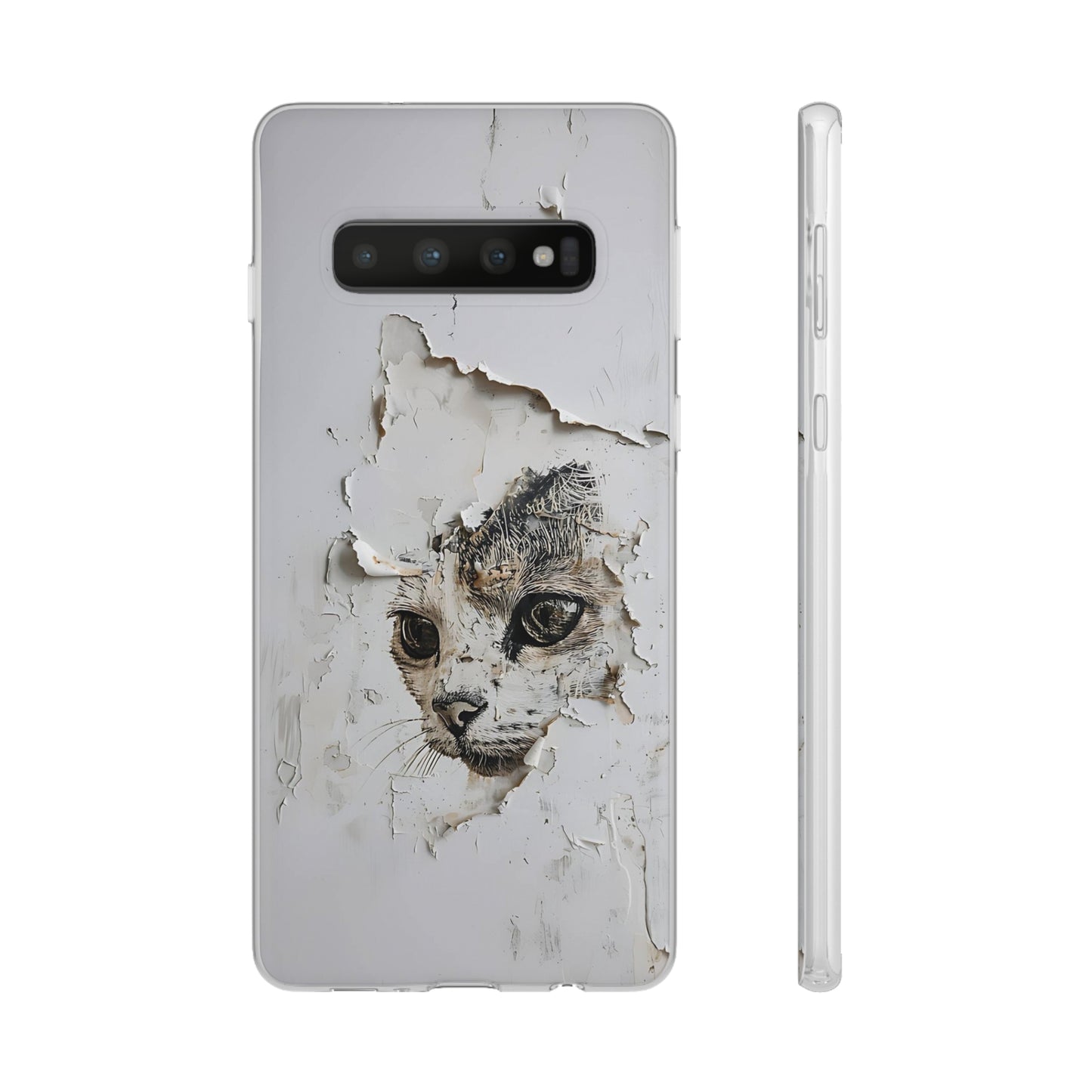 Vhils inspired Cat Phone Case | iPhone / Samsung