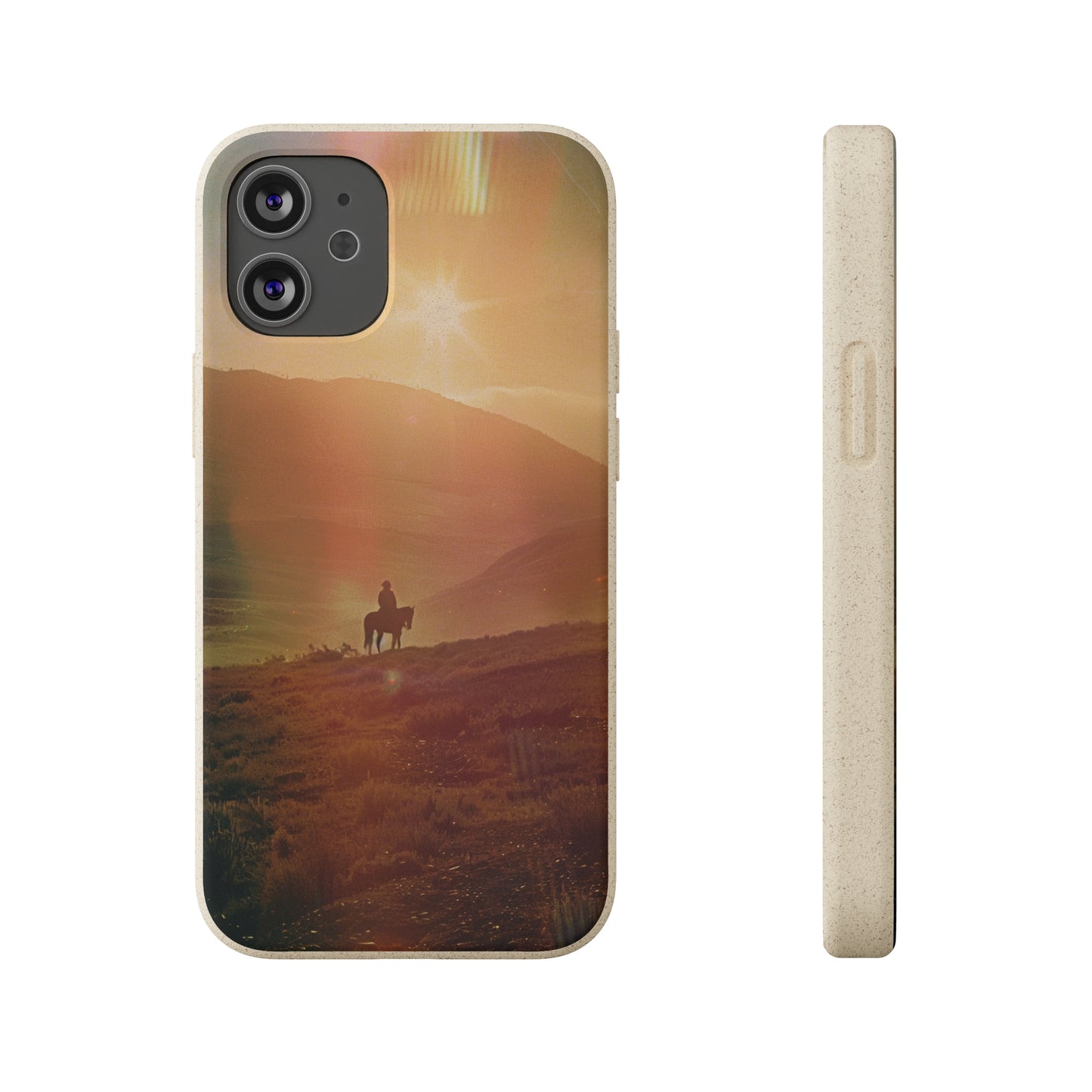 Horse rider cinematic Biodegradable Phone Case | iPhone / Samsung