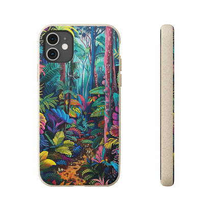 Colourful Rain Forest Biodegradable Phone Case | iPhone / Samsung