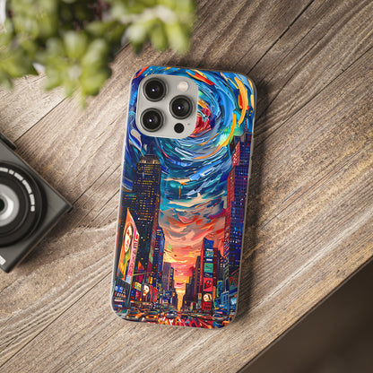 Van Gogh inspired City scene | iPhone/Samsung | Slimline Phone Case