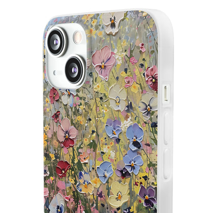 Damien Hirst Inspired Oil on Canvas Flowers | iPhone/Samsung | Slimline Phone Case