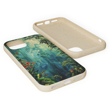 Rain Forest Clearing Scene Biodegradable Phone Case | iPhone / Samsung