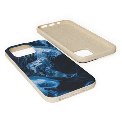 Deep Ocean Jellyfish Biodegradable Phone Case | iPhone / Samsung