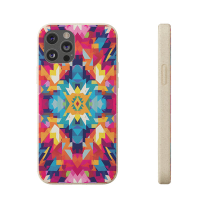 Bold, colourful pattern Biodegradable Phone Case | iPhone / Samsung