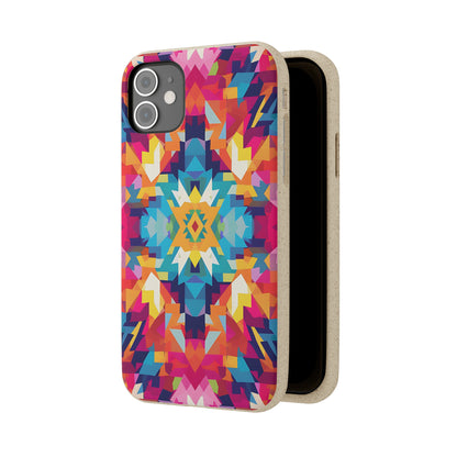 Bold, colourful pattern Biodegradable Phone Case | iPhone / Samsung