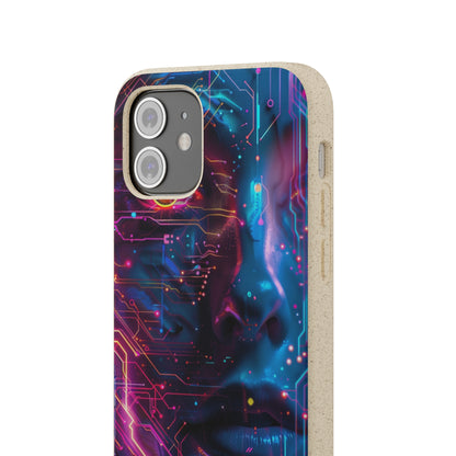 Cyberpunk woman Biodegradable Phone Case | iPhone / Samsung