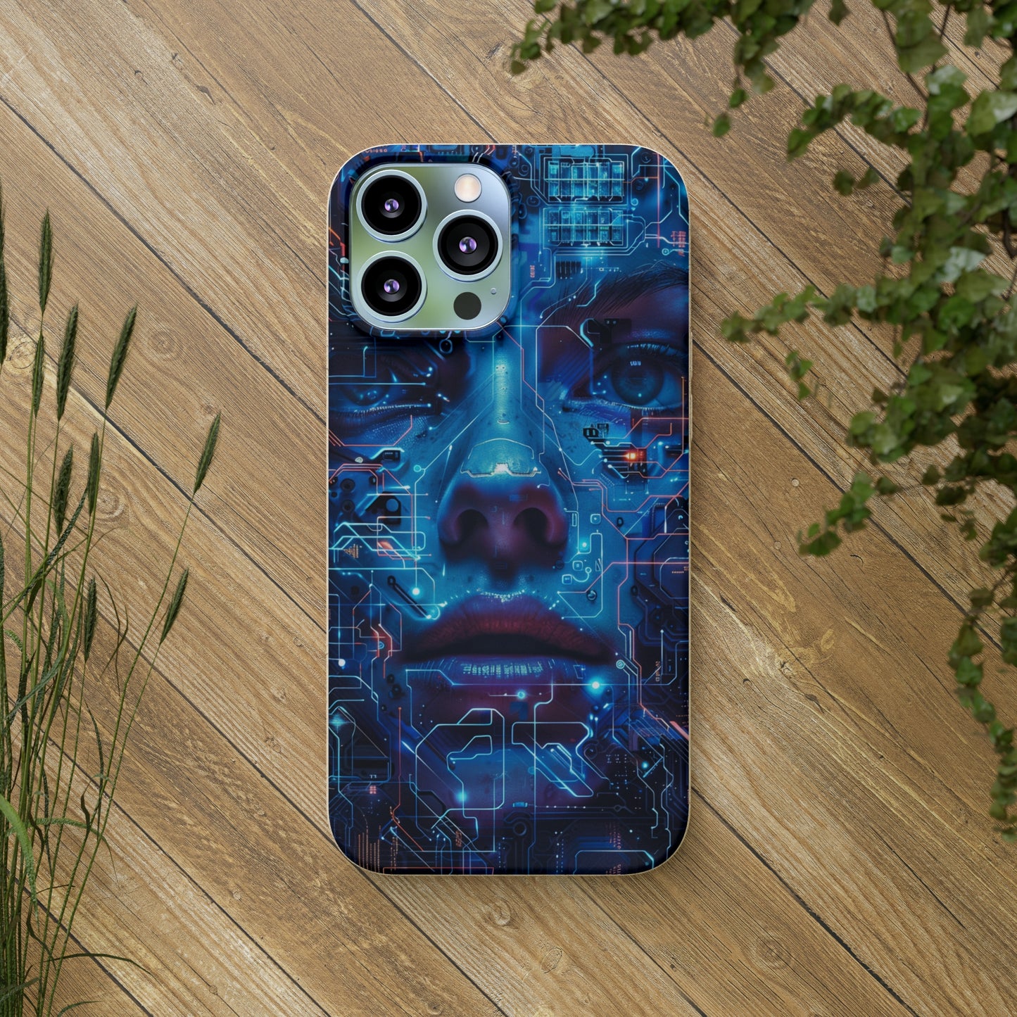 Cyberpunk woman Biodegradable Phone Case | iPhone / Samsung