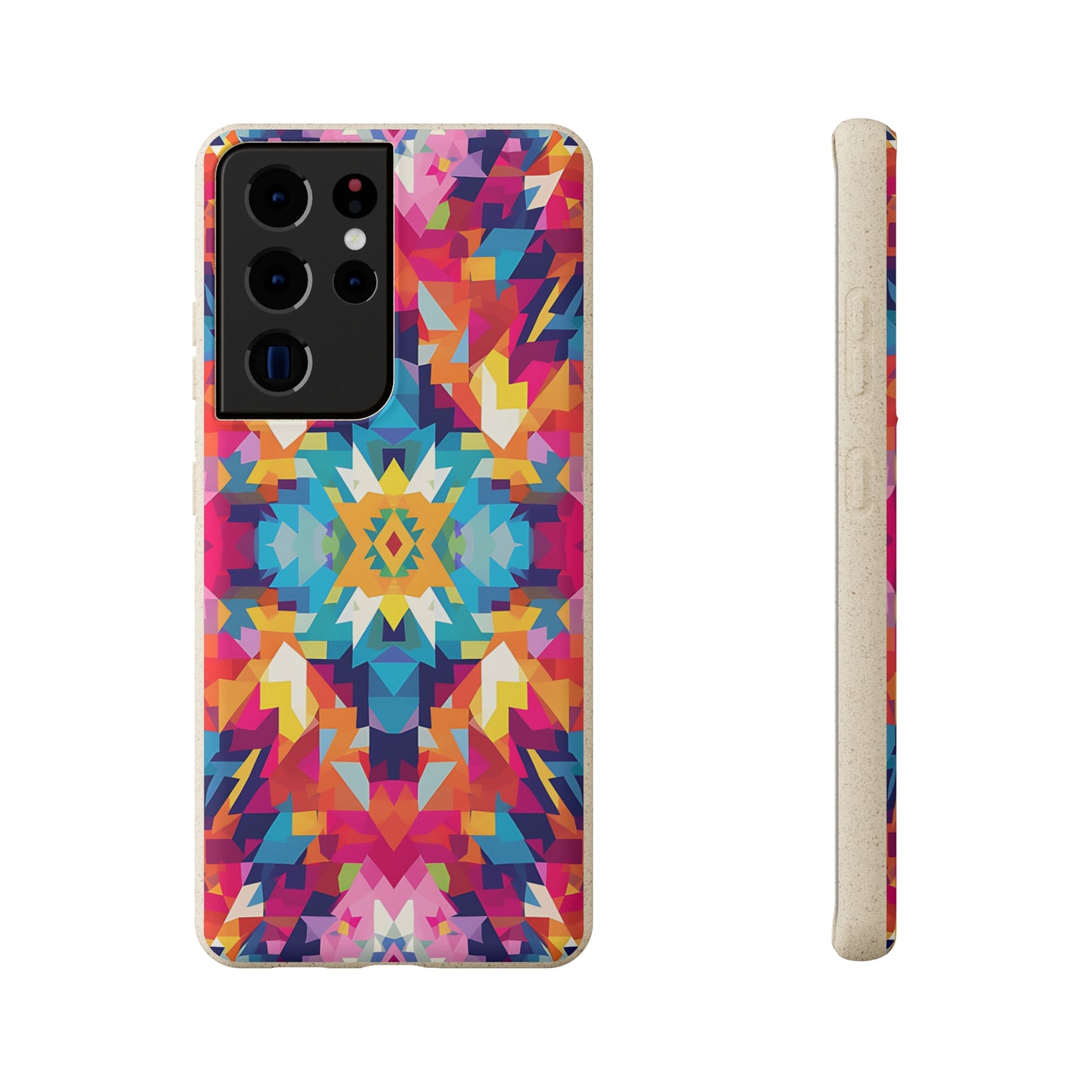 Bold, colourful pattern Biodegradable Phone Case | iPhone / Samsung