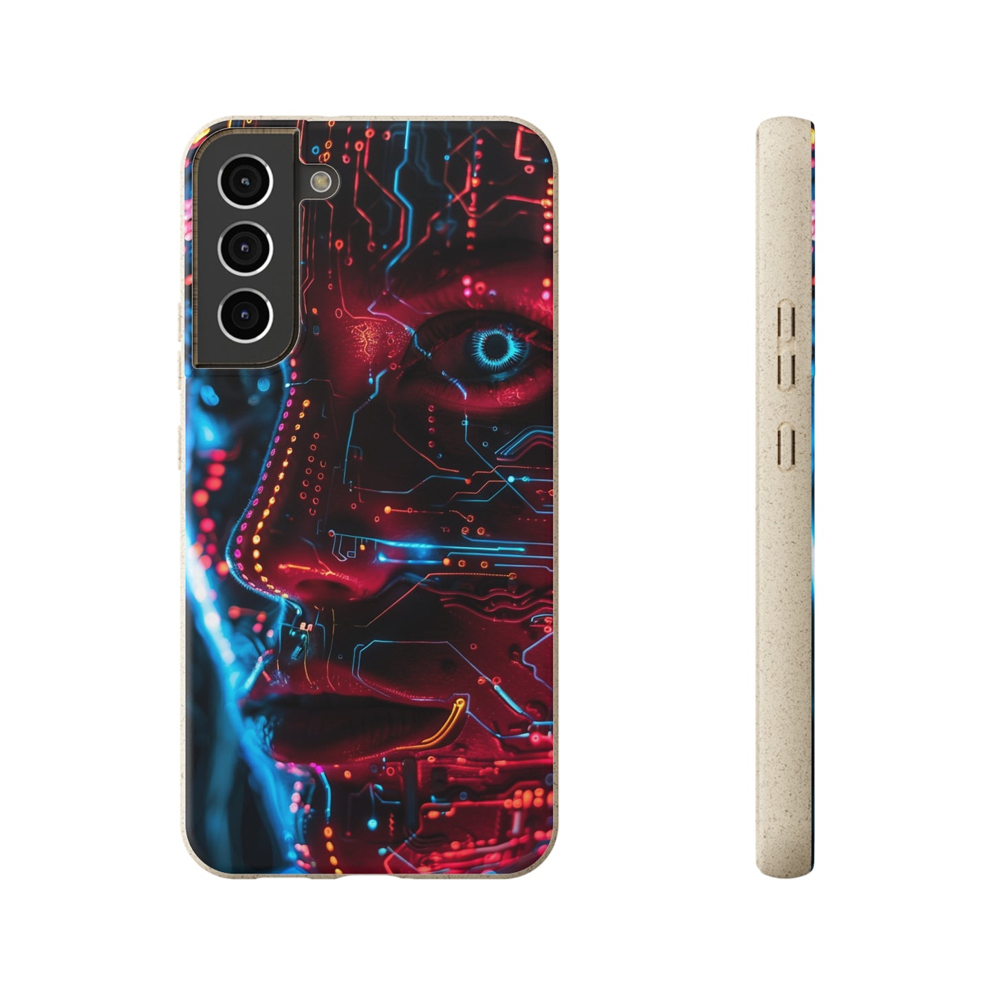 Cyberpunk woman Biodegradable Phone Case | iPhone / Samsung