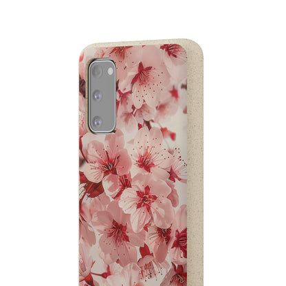 Pink Flowers Biodegradable Phone Case | iPhone / Samsung