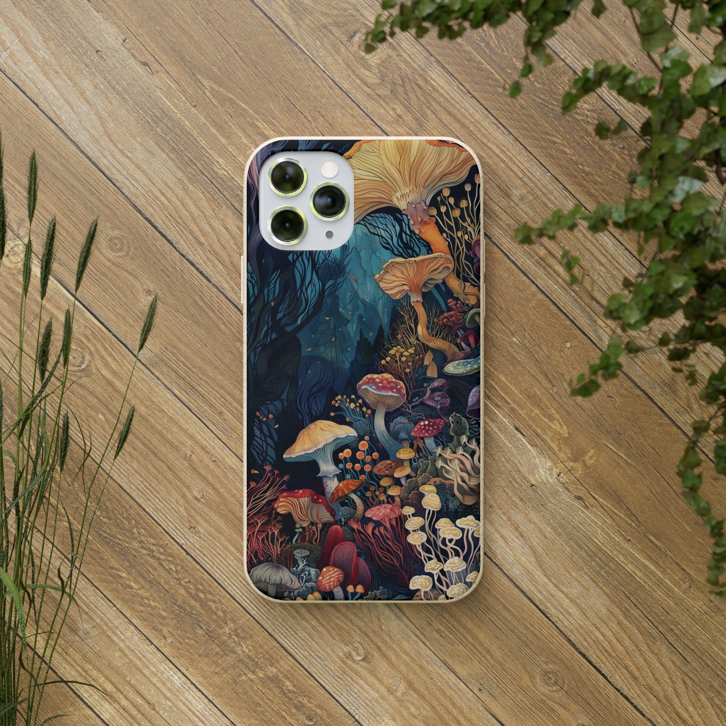 Mushroom Forest Biodegradable Phone Case | iPhone / Samsung