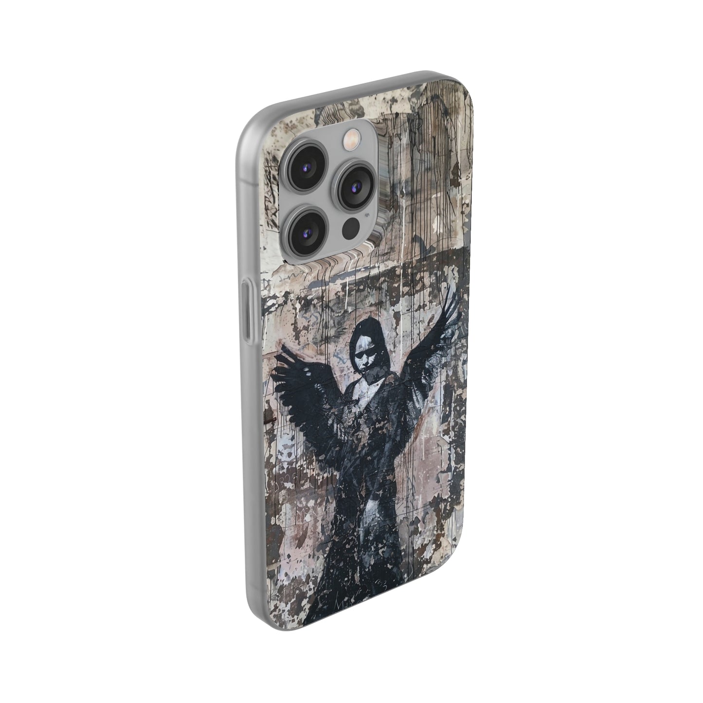 Vhils inspired Gothic Dark Angel Phone Case