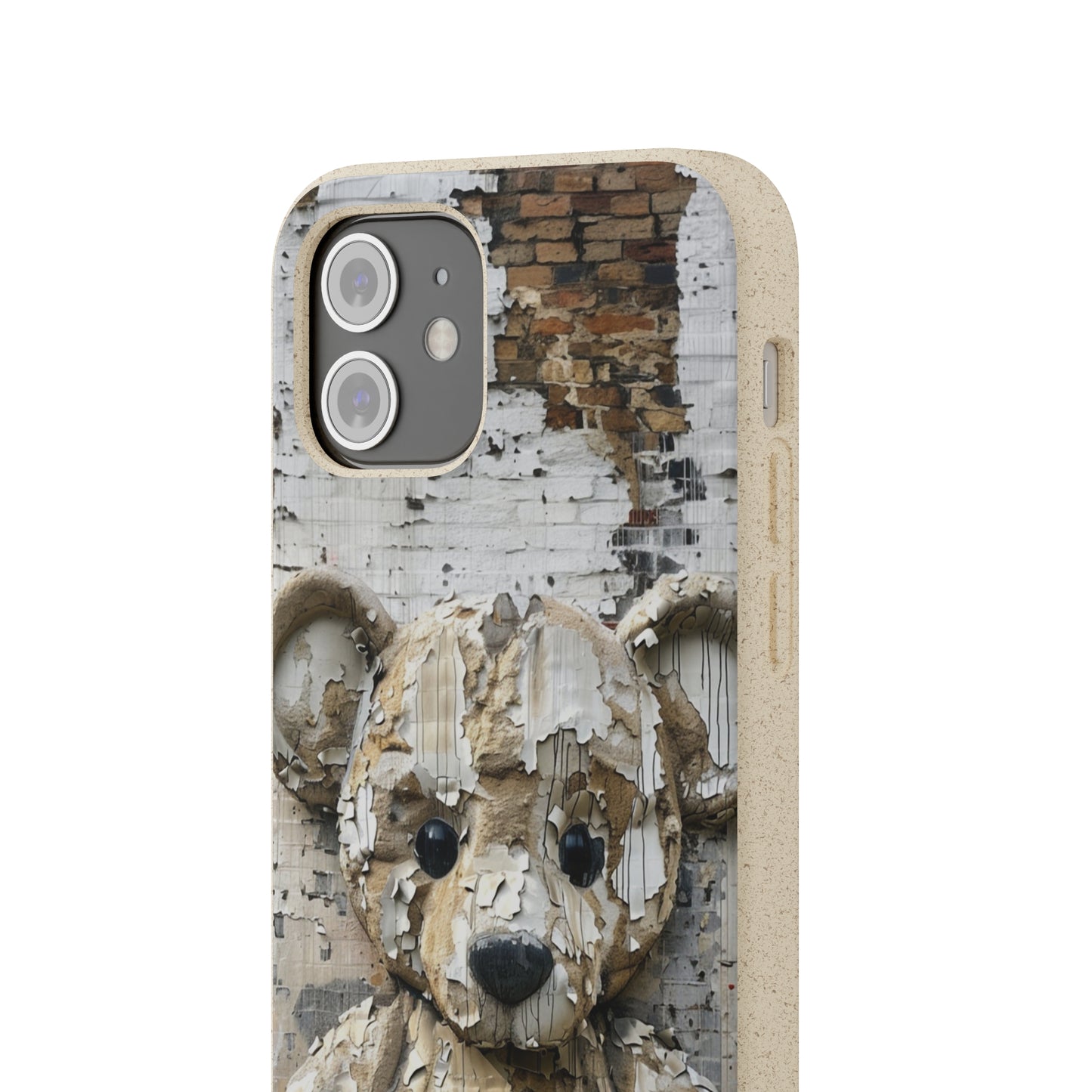 Vhils inspired Teddy Bear Biodegradable Phone Case | iPhone / Samsung