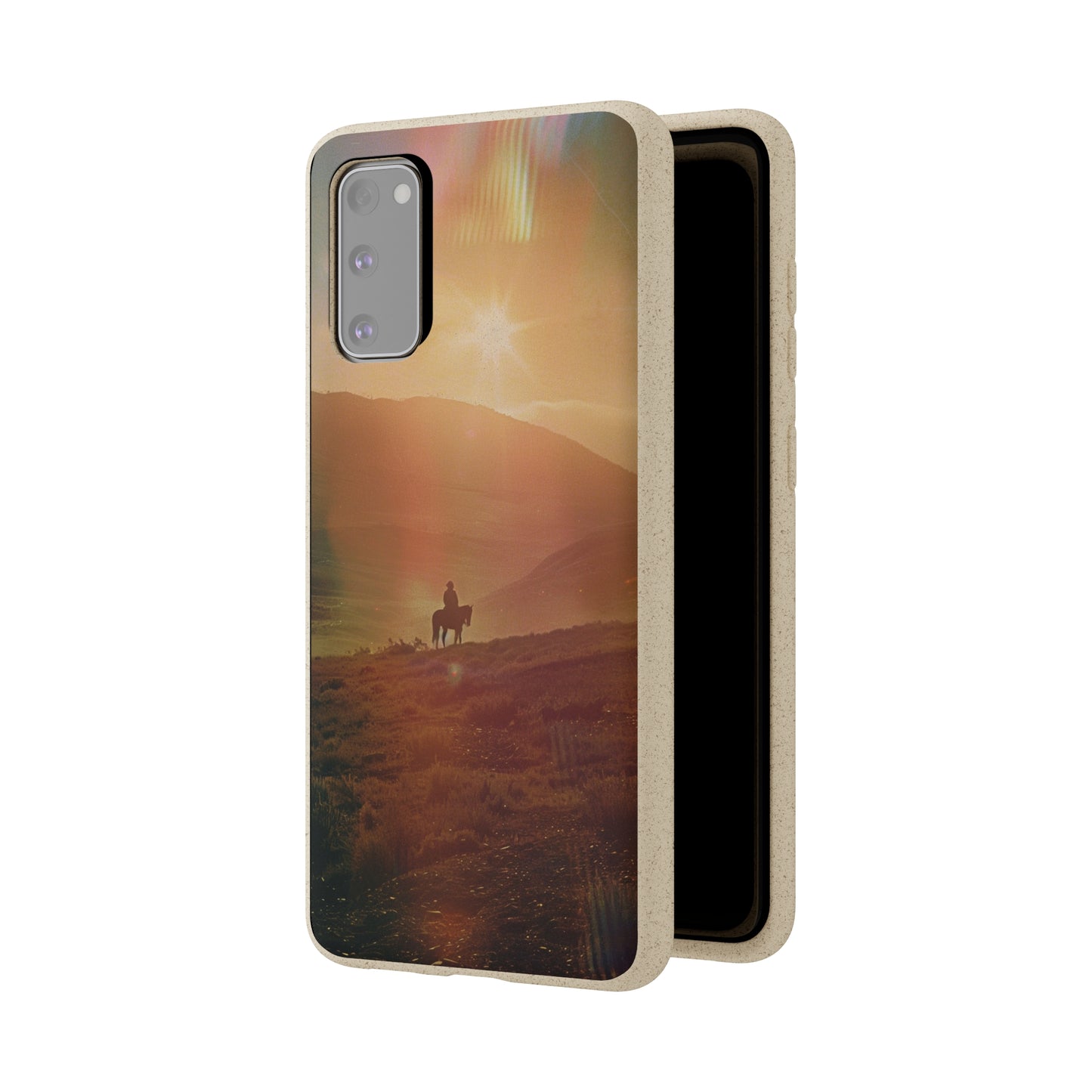 Horse rider cinematic Biodegradable Phone Case | iPhone / Samsung