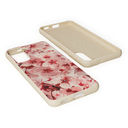 Pink Flowers Biodegradable Phone Case | iPhone / Samsung