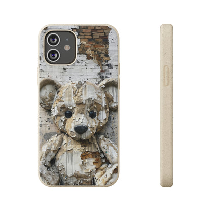 Vhils inspired Teddy Bear Biodegradable Phone Case | iPhone / Samsung