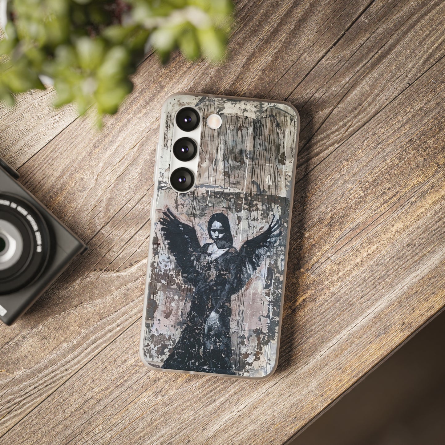 Vhils inspired Gothic Dark Angel Phone Case