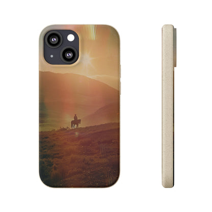 Horse rider cinematic Biodegradable Phone Case | iPhone / Samsung