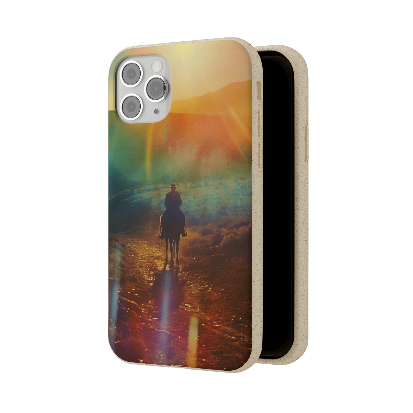 Horse rider cinematic Biodegradable Phone Case | iPhone / Samsung