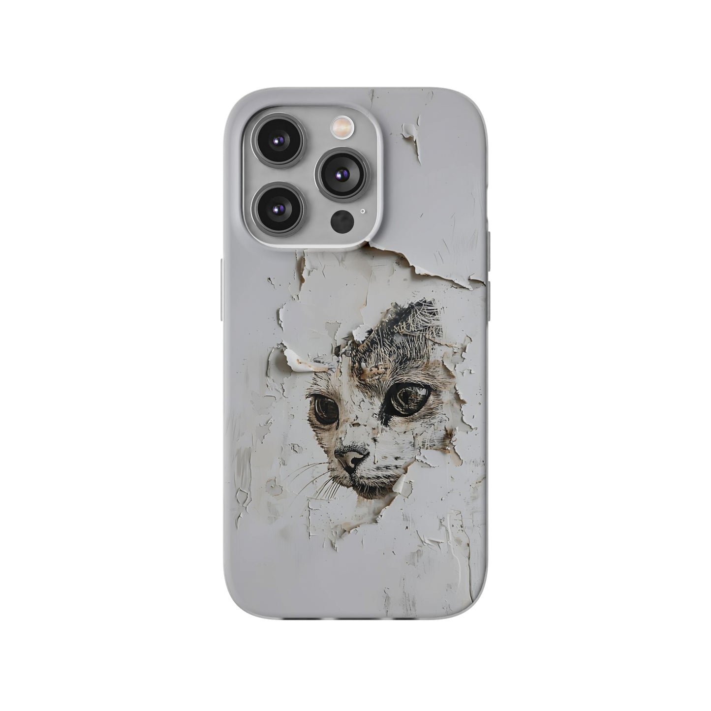 Vhils inspired Cat Phone Case | iPhone / Samsung