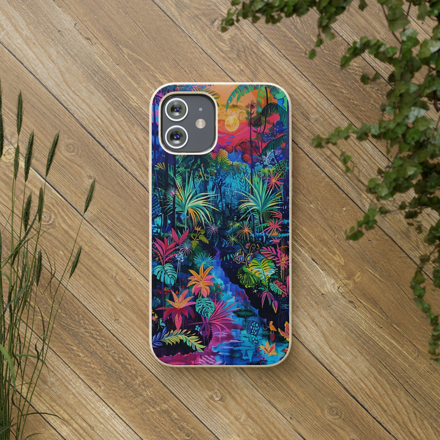 Colourful Rain Forest Biodegradable Phone Case | iPhone / Samsung