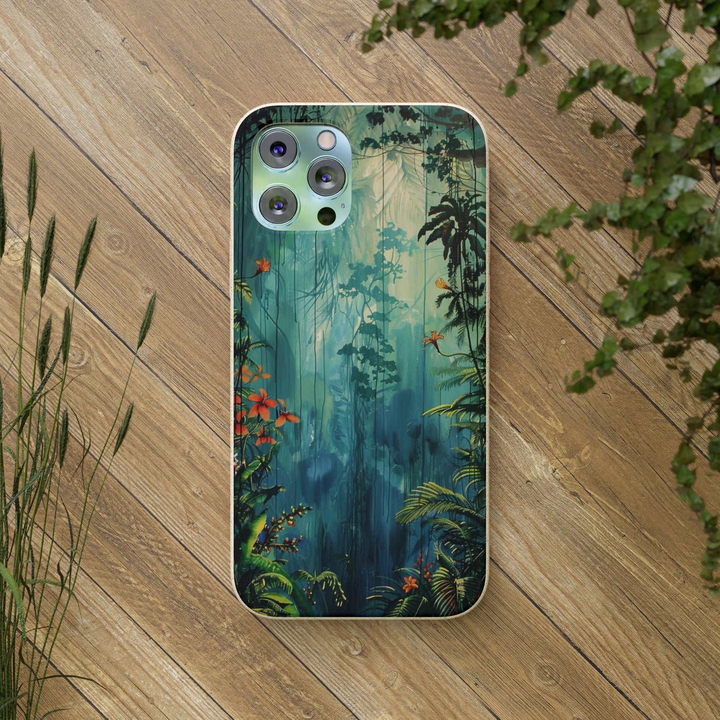 Rain Forest Clearing Scene Biodegradable Phone Case | iPhone / Samsung