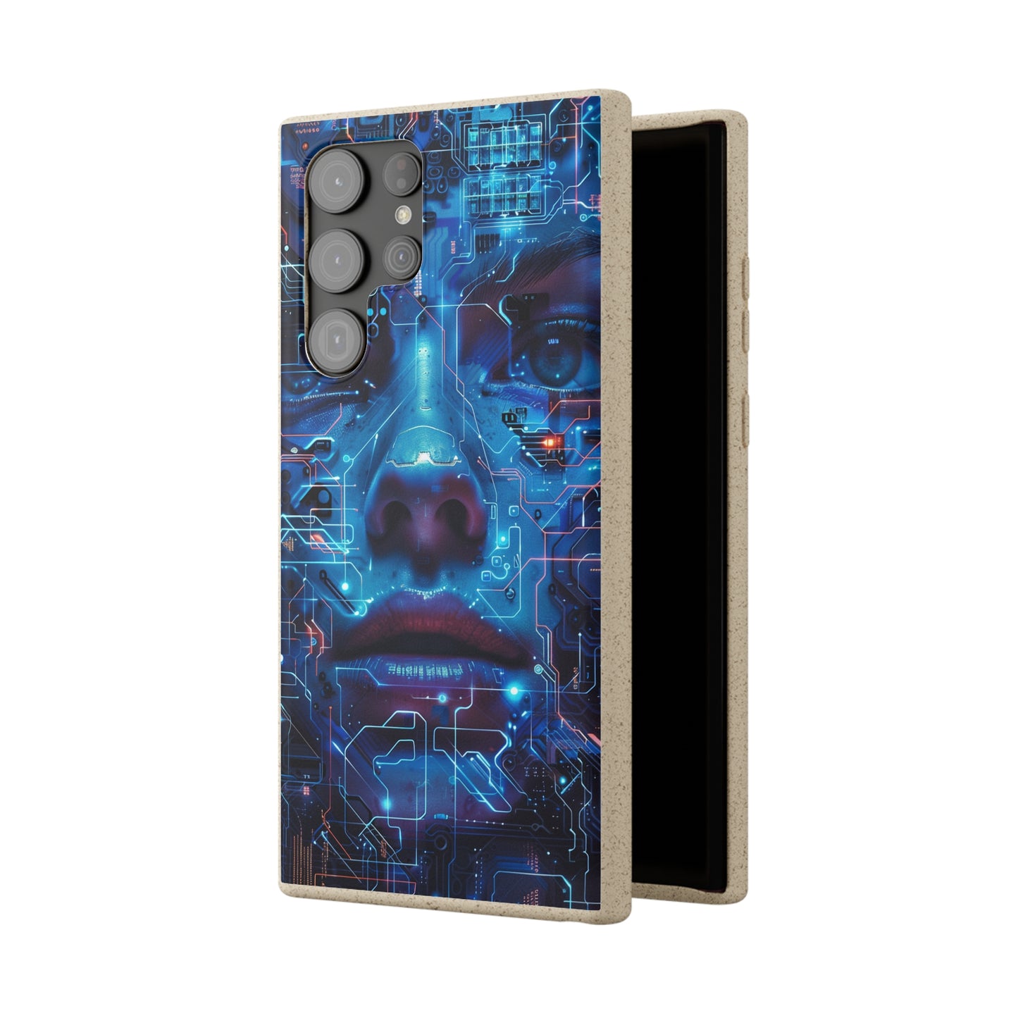 Cyberpunk woman Biodegradable Phone Case | iPhone / Samsung