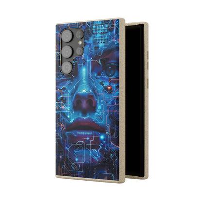 Cyberpunk woman Biodegradable Phone Case | iPhone / Samsung