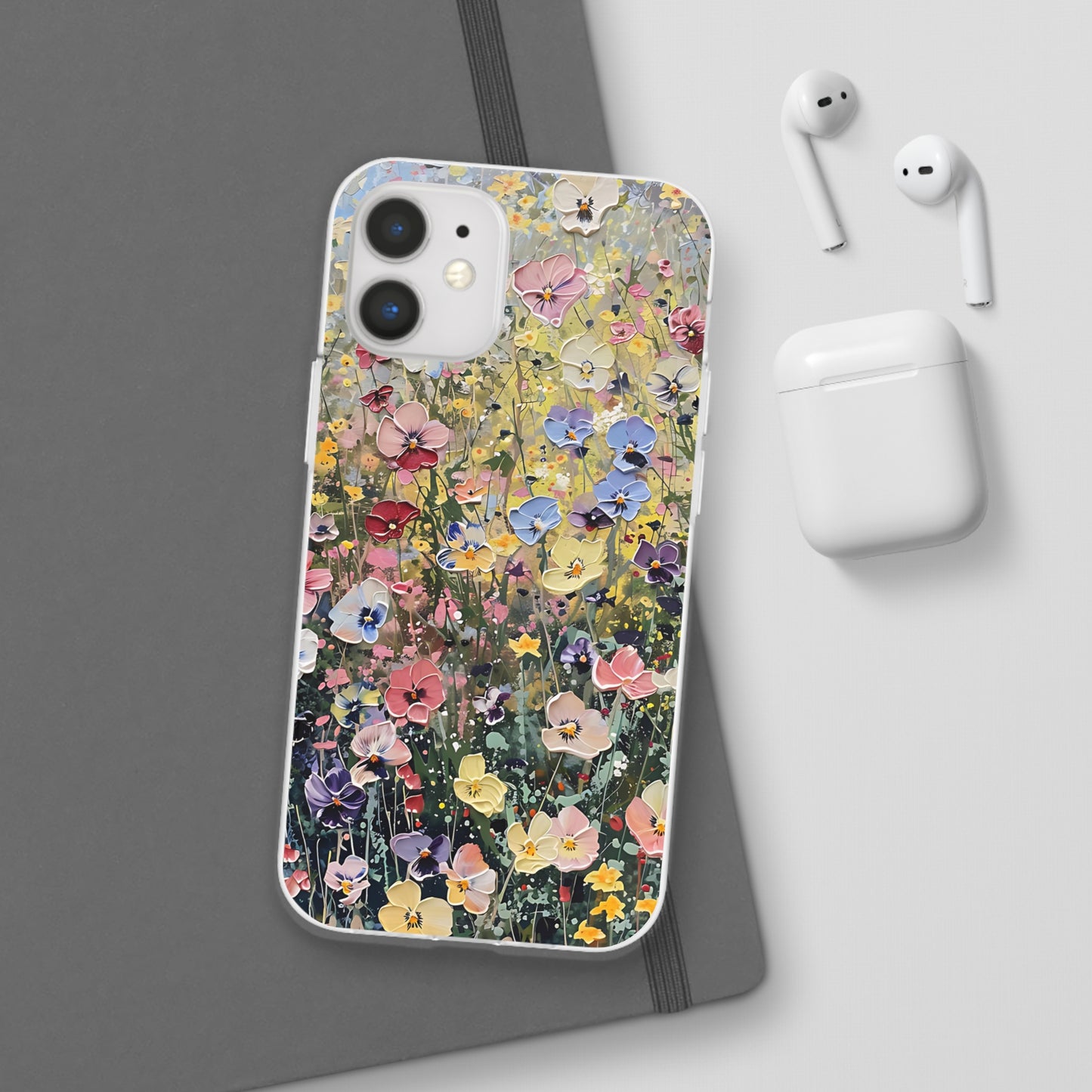 Damien Hirst Inspired Oil on Canvas Flowers | iPhone/Samsung | Slimline Phone Case