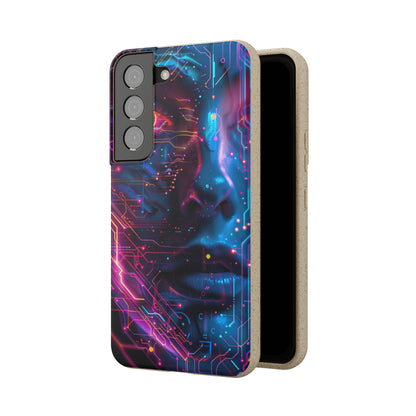 Cyberpunk woman Biodegradable Phone Case | iPhone / Samsung