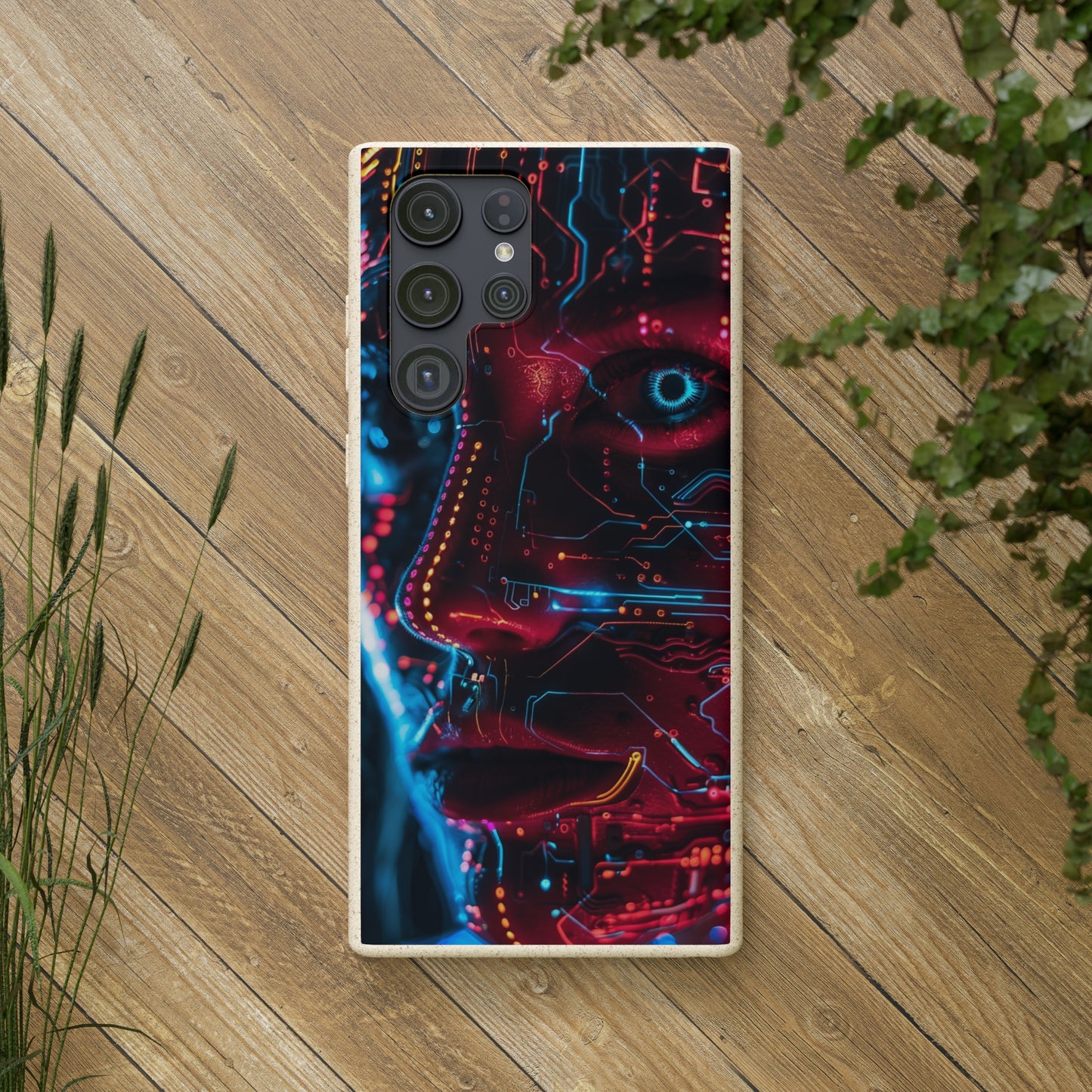 Cyberpunk woman Biodegradable Phone Case | iPhone / Samsung