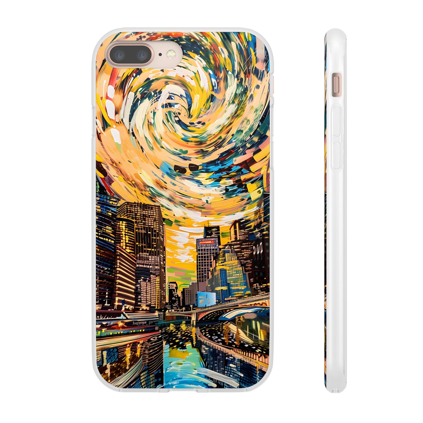 Van Gogh inspired City scene | iPhone/Samsung | Slimline Phone Case