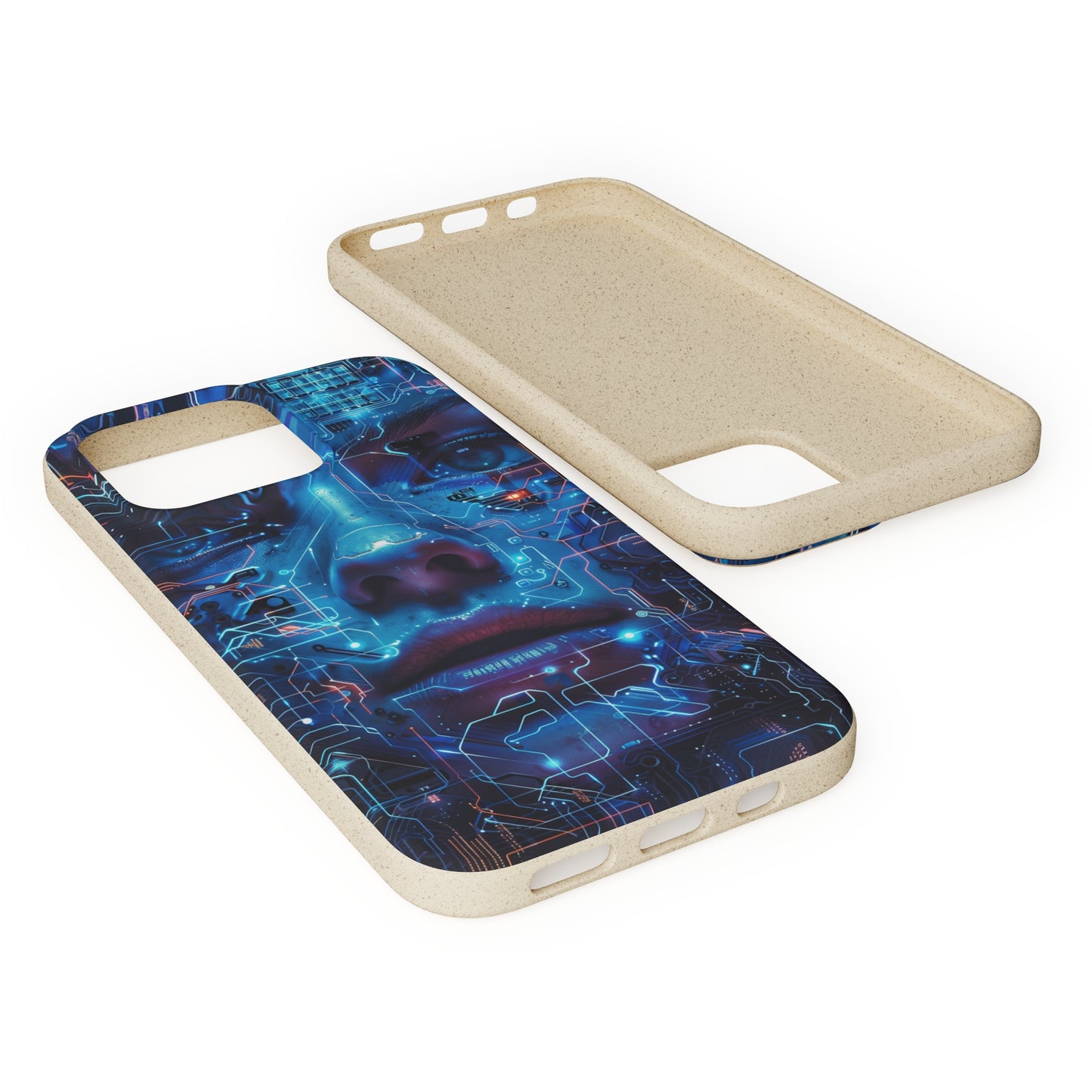 Cyberpunk woman Biodegradable Phone Case | iPhone / Samsung