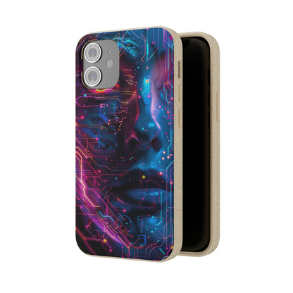 Cyberpunk woman Biodegradable Phone Case | iPhone / Samsung