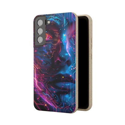 Cyberpunk woman Biodegradable Phone Case | iPhone / Samsung